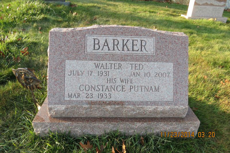 Ted and Conny Barker monument