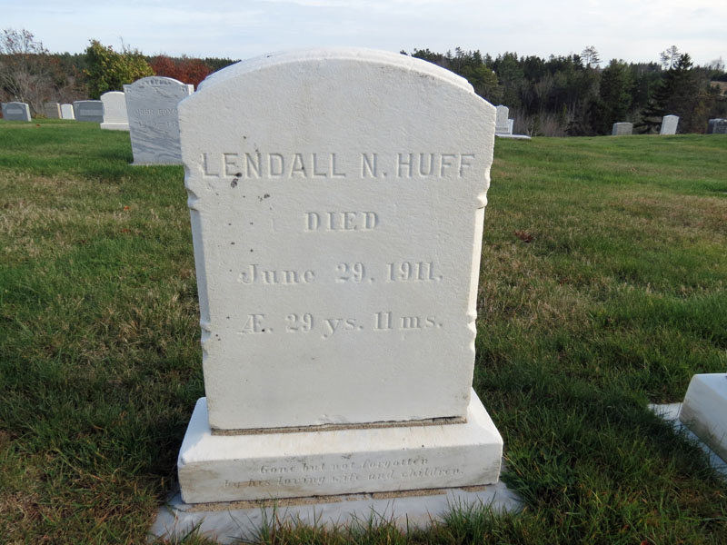 Lendall N. Huff monument