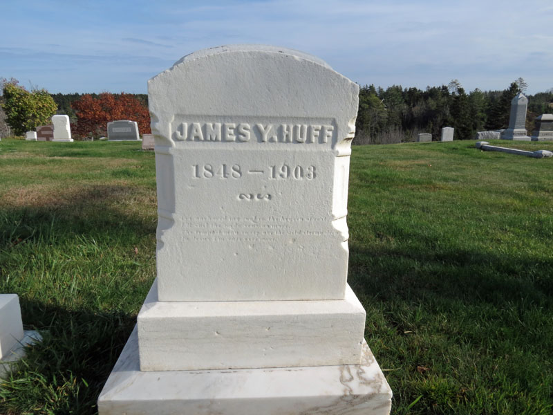 James Young Huff monument