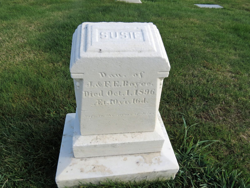 Susie Boyce monument