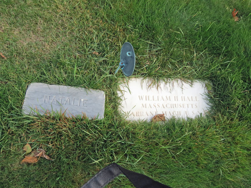 William H. Hall and Natalie monuments
