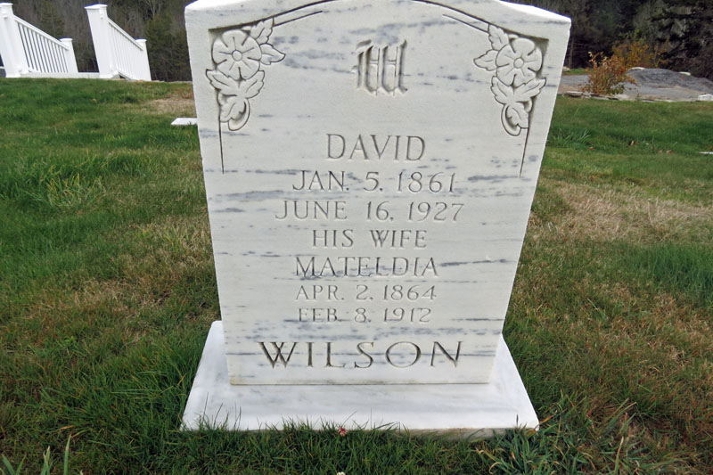 Wilson Family monument front