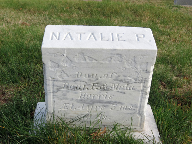 Natalie P. Harris monument