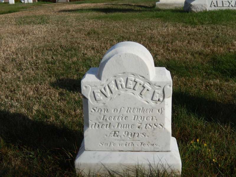 Everett E. Dyer monument