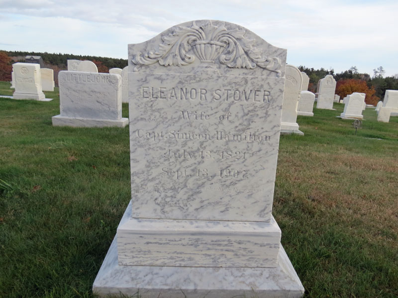 Eleanor Stover monument