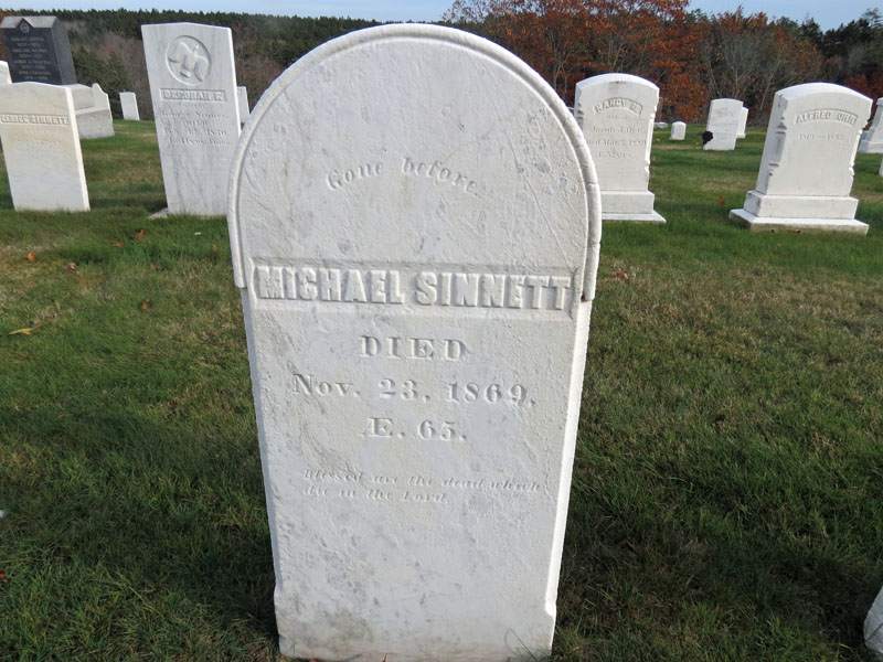 Michael Sinnett monument