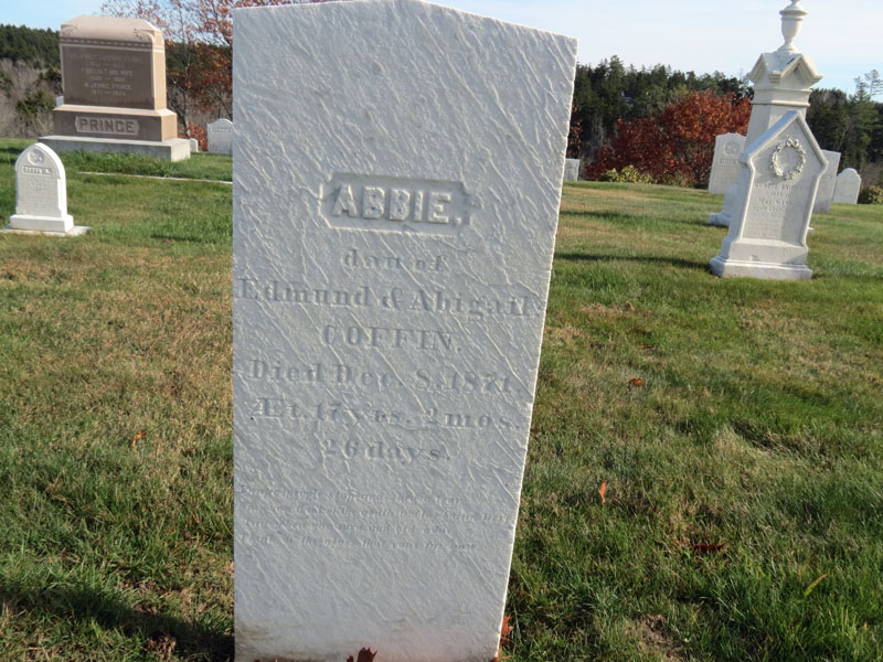 Abbie Coffin monument
