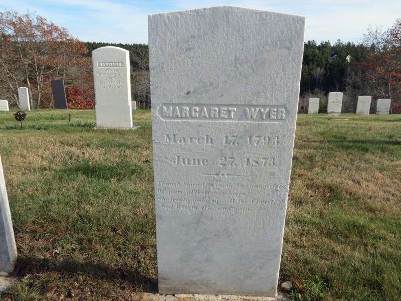 Margaret Weyer monument