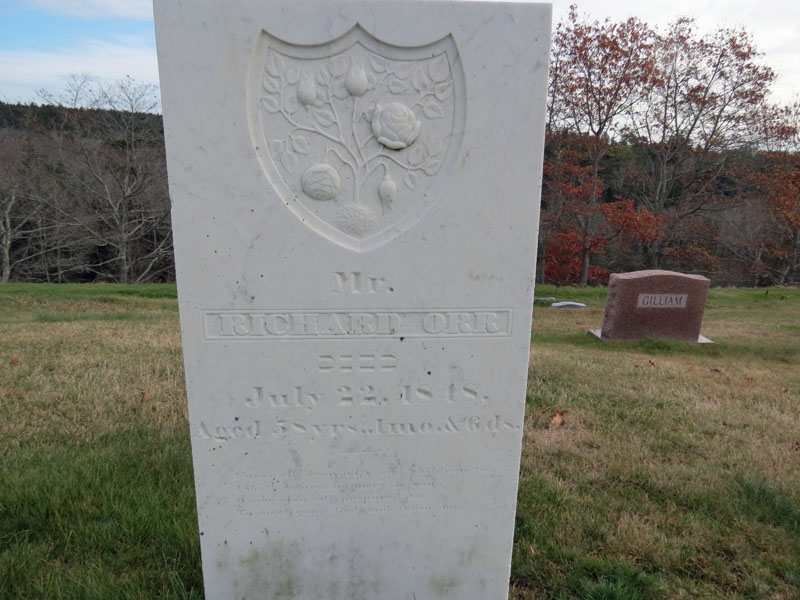Richard Orr, Jr monument