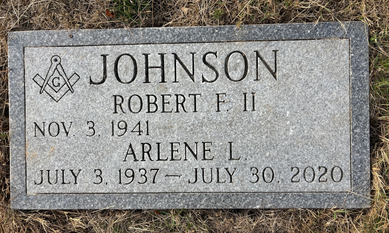 Robert and Arlene Johnson monument