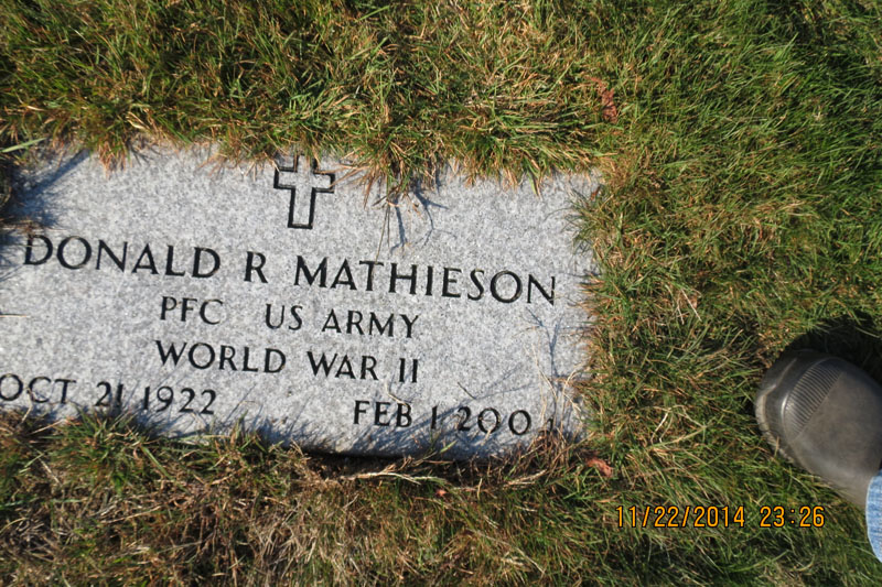 Donald Mathieson monument